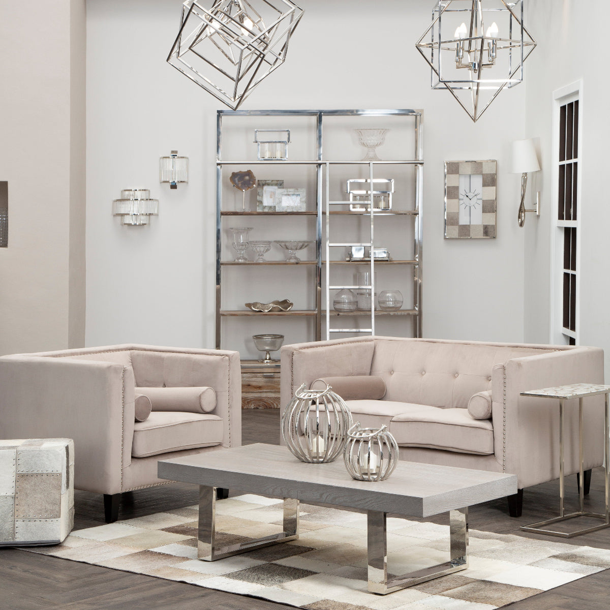 Beaumonde Home Richmond Display Unit With Ladder 3