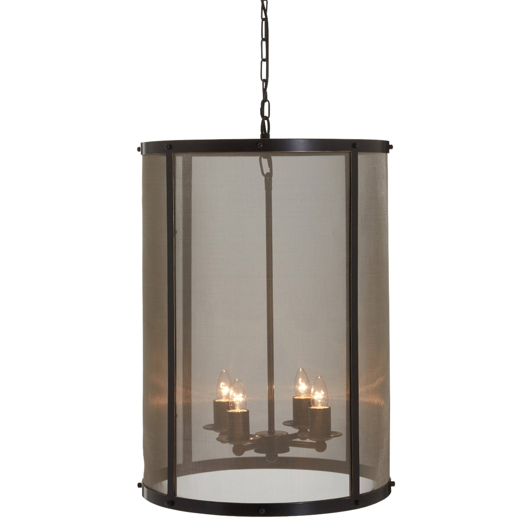 Beaumonde Home Hampstead Black Finish Large Pendant Light With Hints Of Gold 5