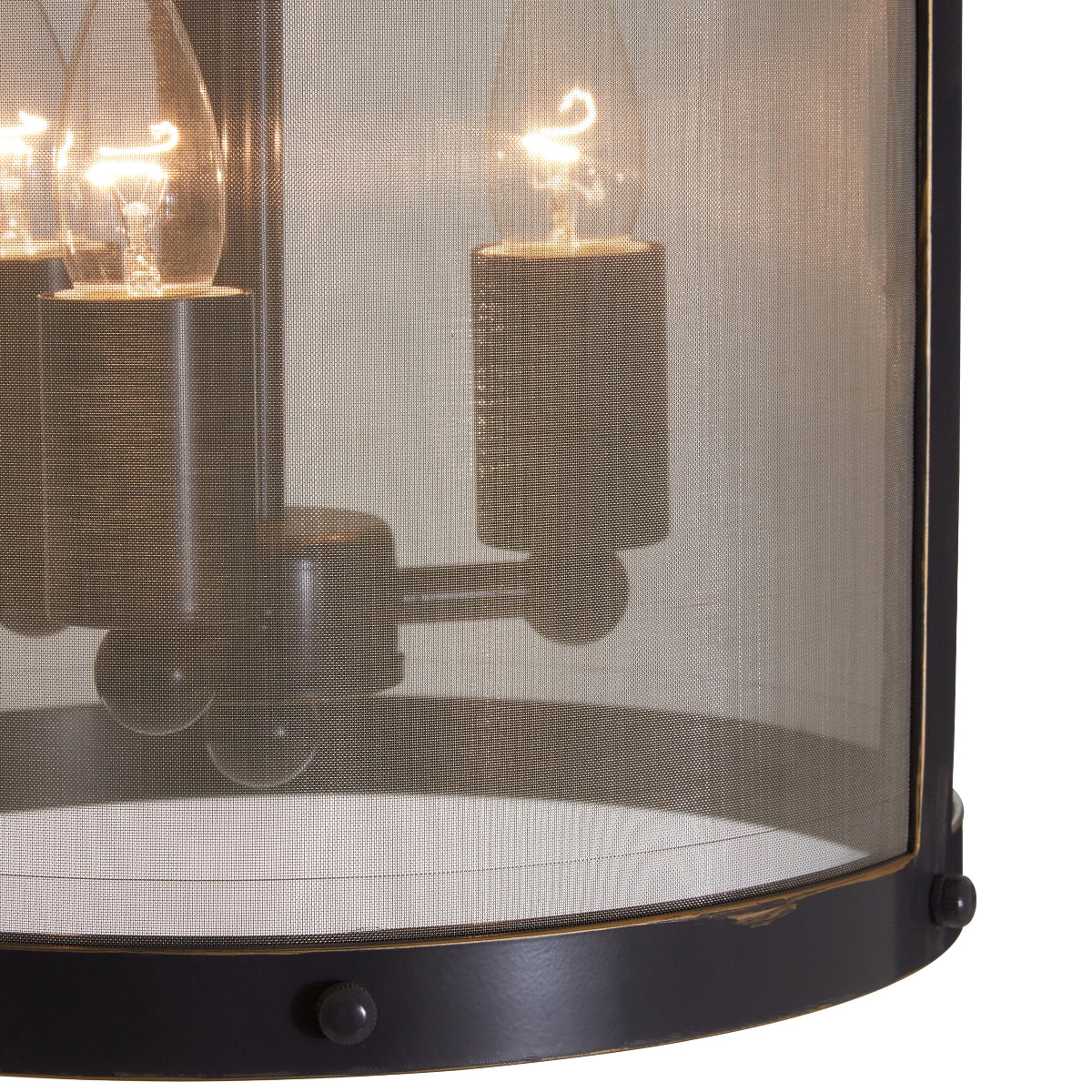 Beaumonde Home Hampstead Black Finish Small Pendant Light With Hints Of Gold 4