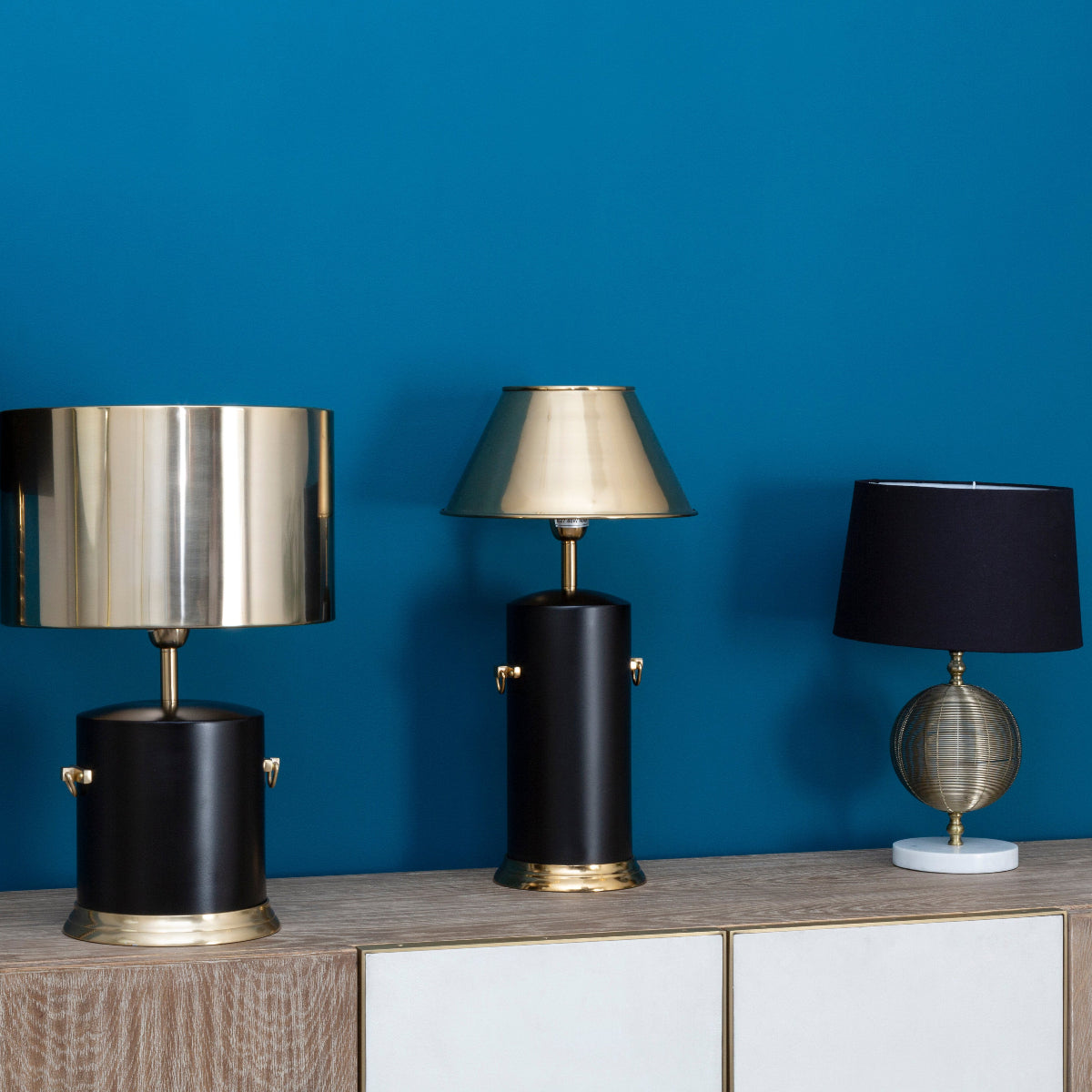 Beaumonde Home Melvin Drum Shade Table Lamp 7