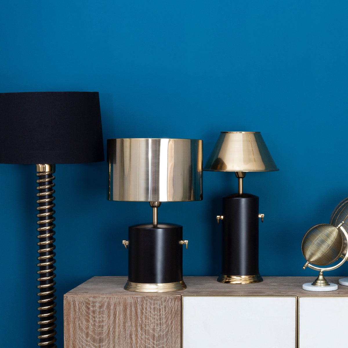 Beaumonde Home Melvin Drum Shade Table Lamp 6