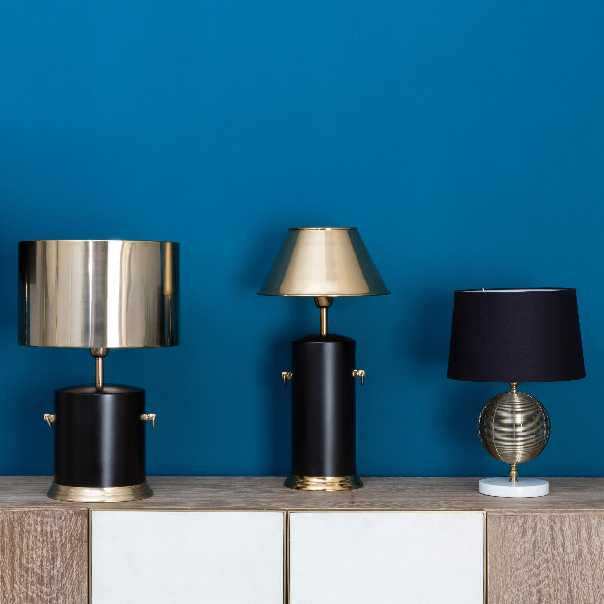 Beaumonde Home Melvin Drum Shade Table Lamp 5