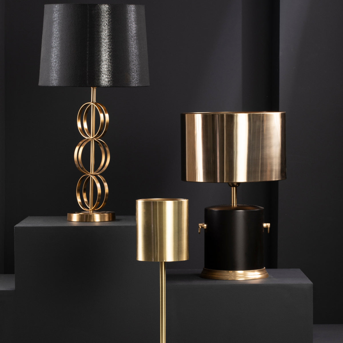 Beaumonde Home Melvin Drum Shade Table Lamp 4