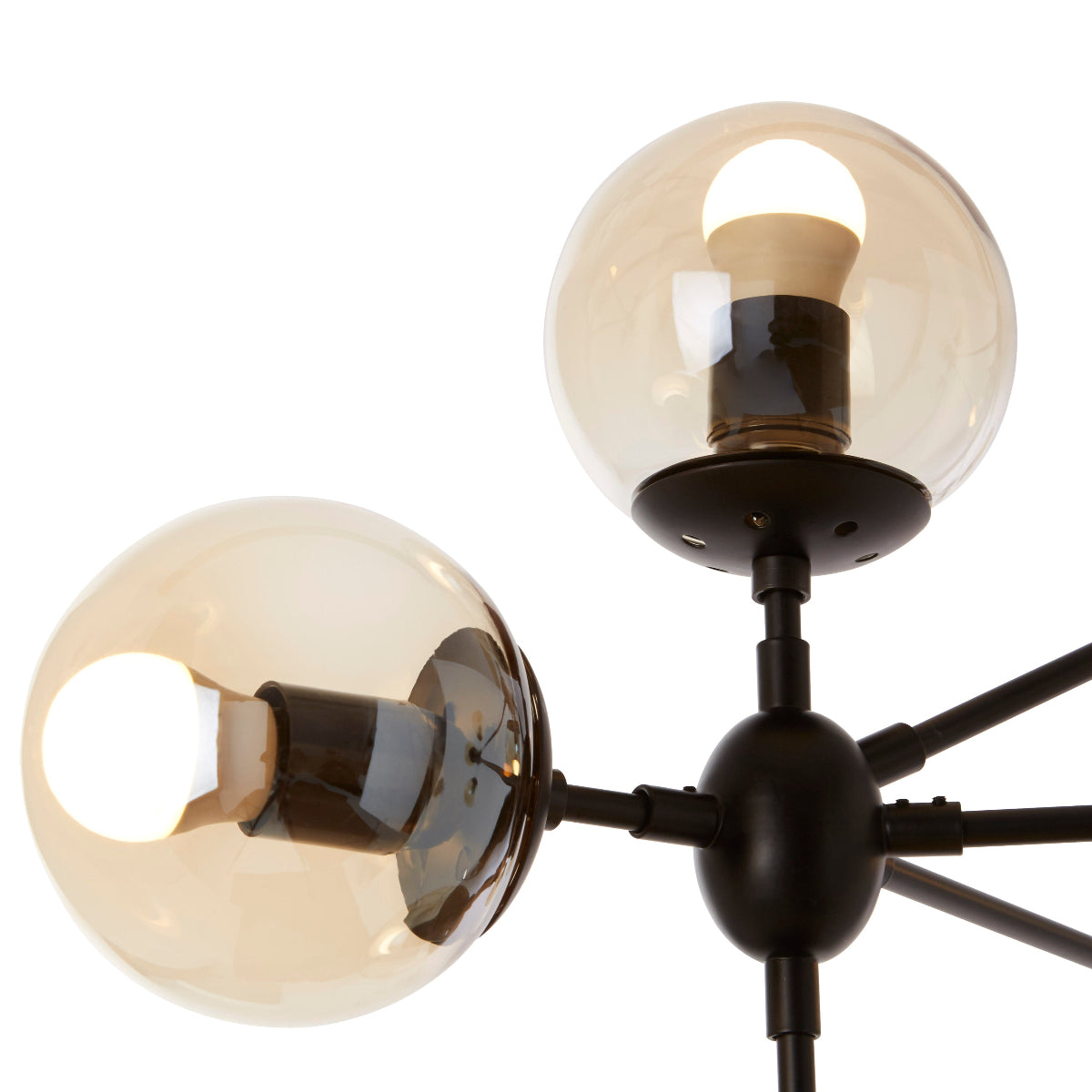 Beaumonde Home Abira 10 Arm Matte Black Pendant Light 3