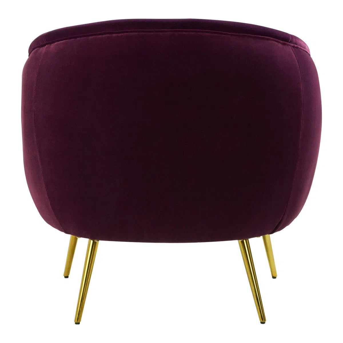 Beaumonde Home Brooklyn Purple Velvet Armchair-Beaumonde