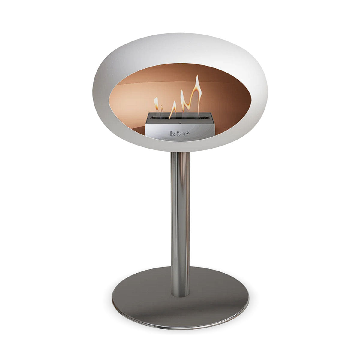 Le Feu Ground Steel Low - White - 60mm Pole Width