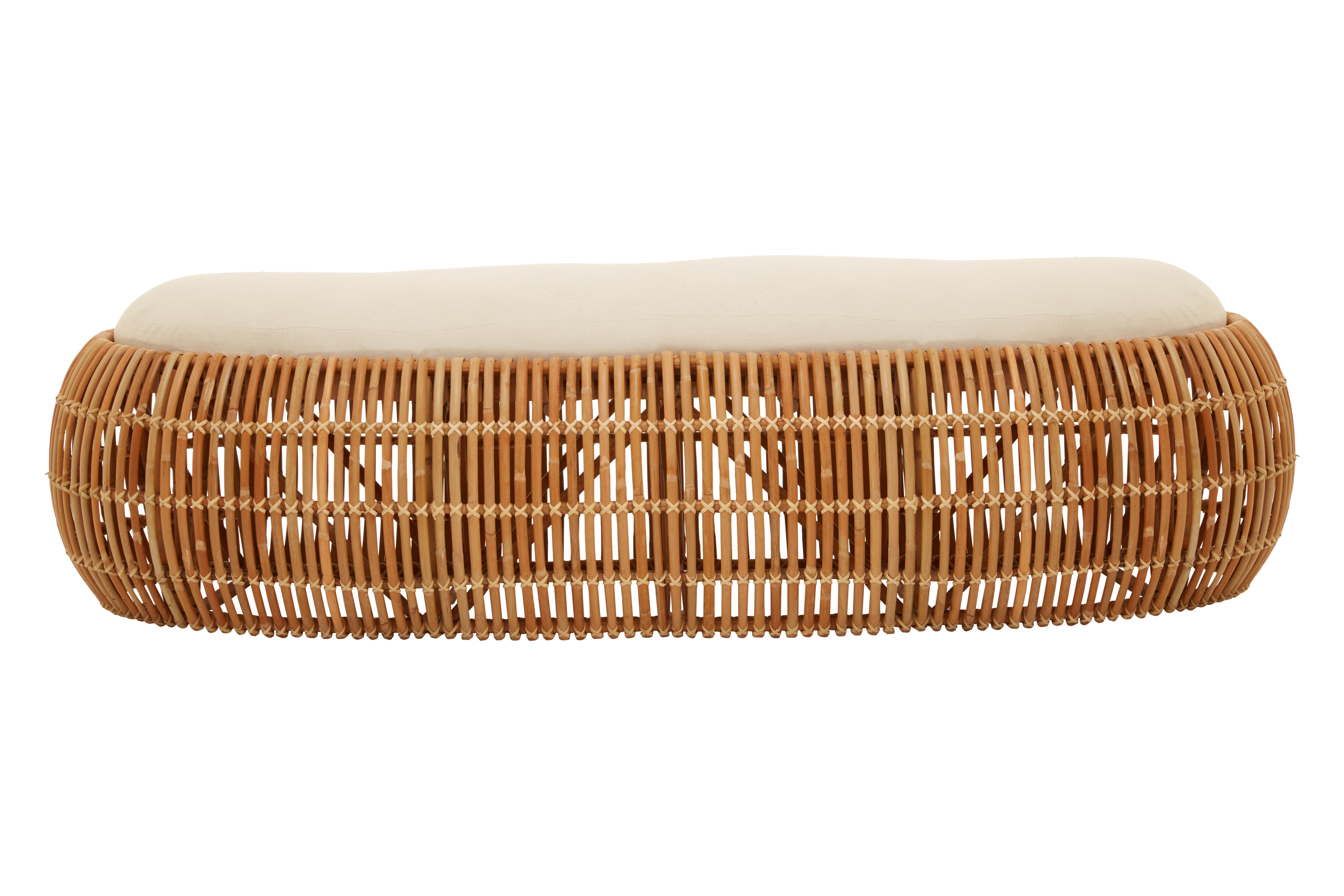 Beaumonde Home Manado Natural Rattan Bench 6