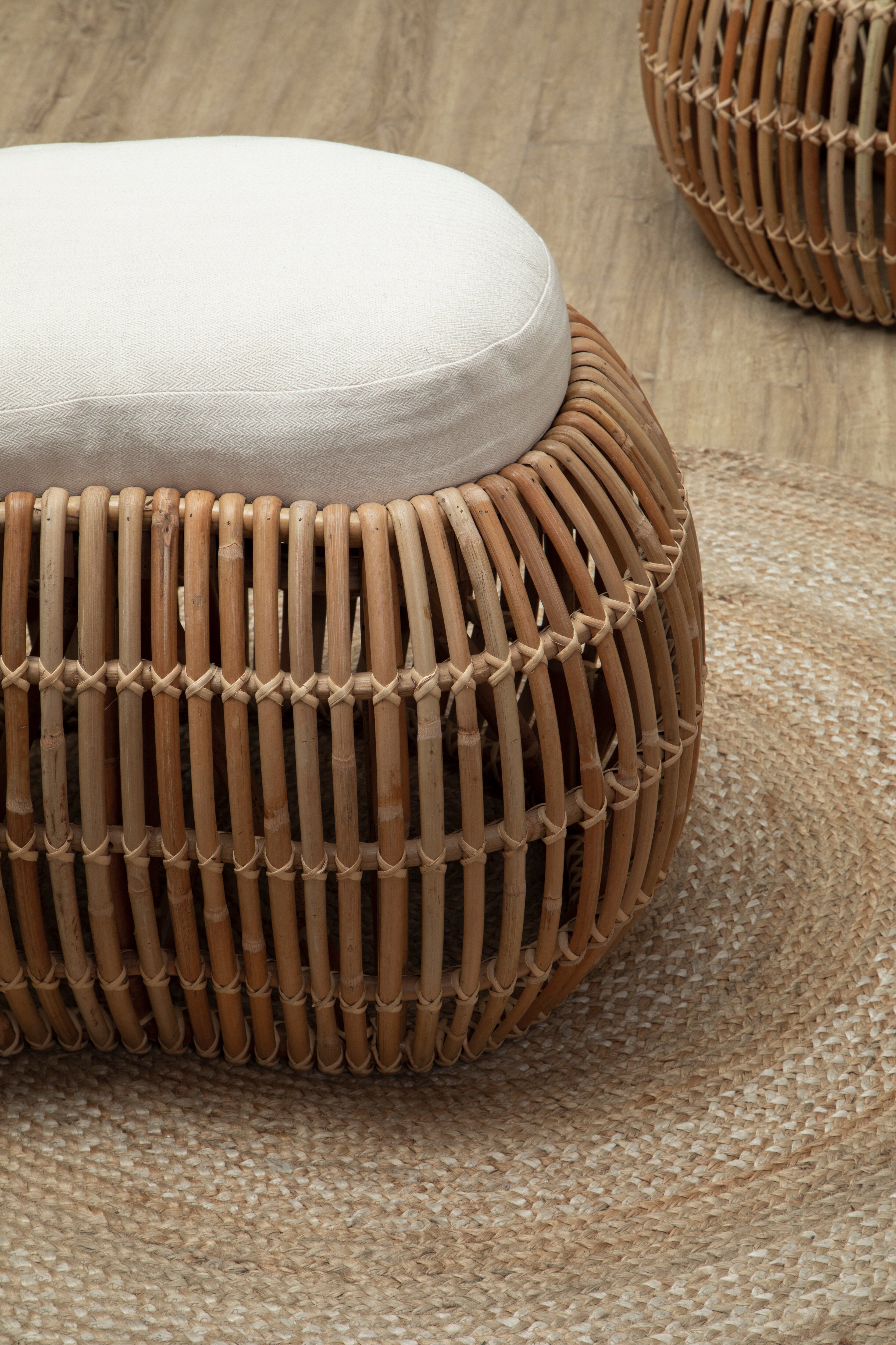 Beaumonde Home Manado Natural Rattan Bench 5