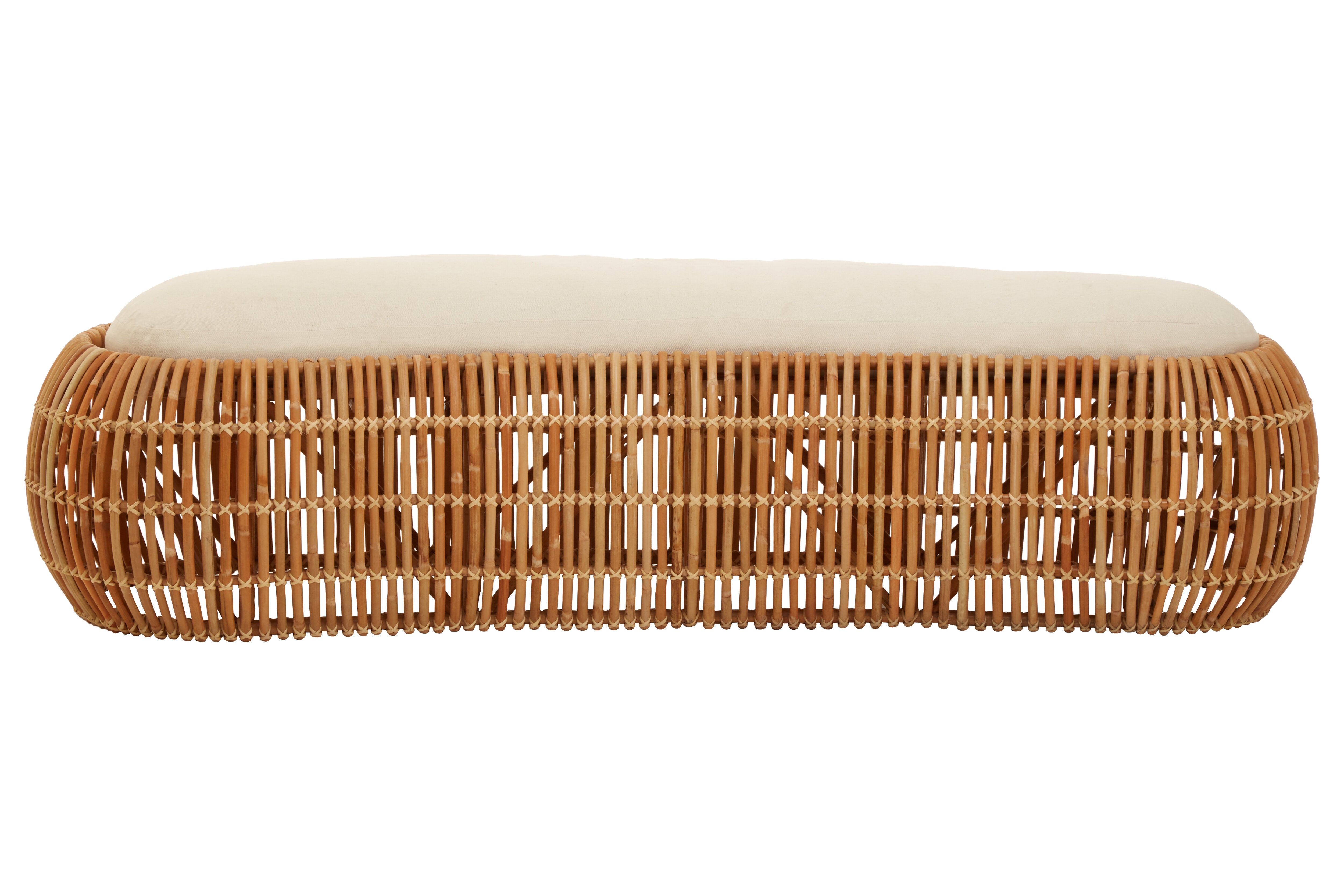 Beaumonde Home Manado Natural Rattan Bench 1