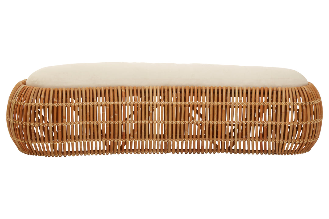Beaumonde Home Manado Natural Rattan Bench 1