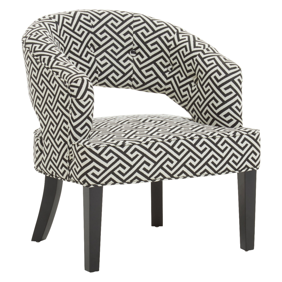 Beaumonde Home Regents Park Greek Key Design Cutout Lounge Chair 7