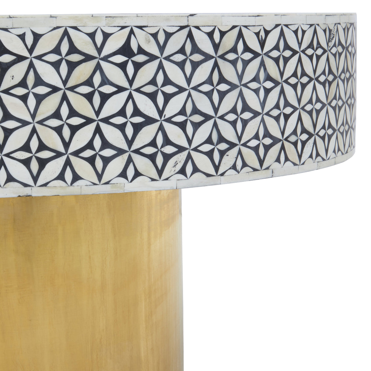 Beaumonde Home Fusion Round Coffee Table With Gold Base 9
