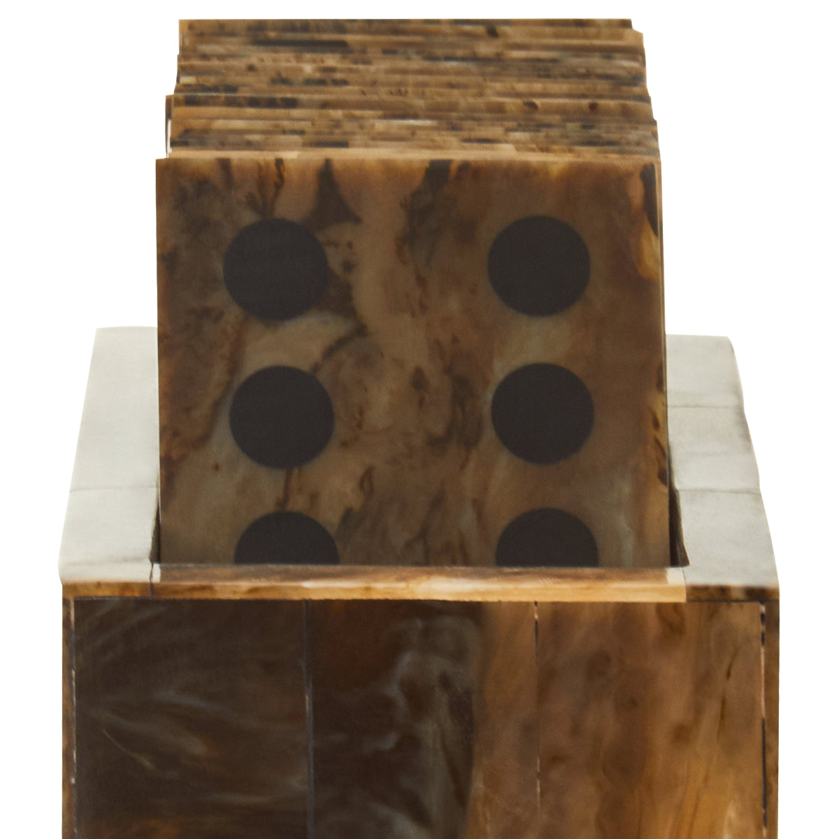 Beaumonde Home Churchill Games Brown And Black Finish Domino Set 10
