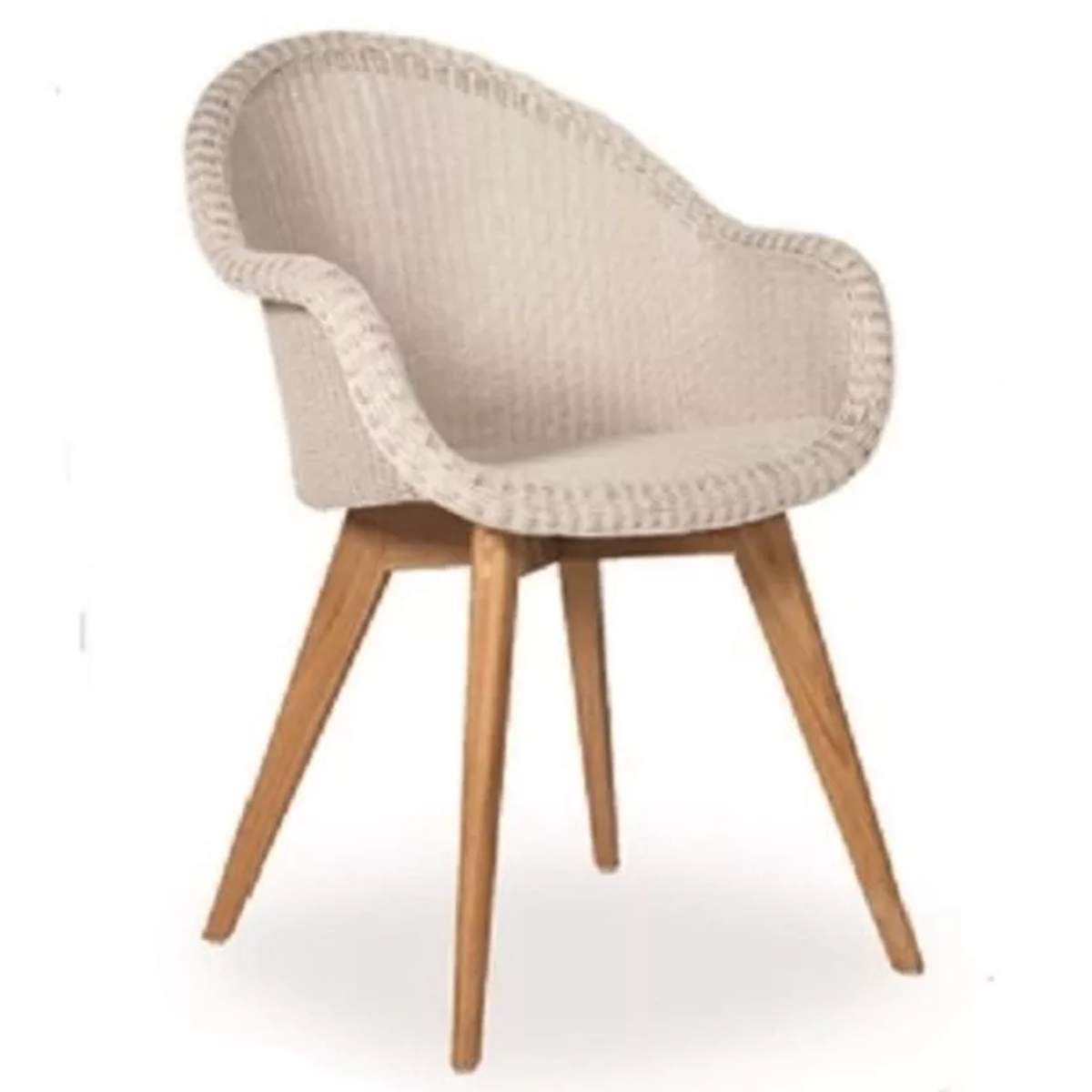 Vincent Shepherd Edgard Outdoor Dining Chair Teak Base