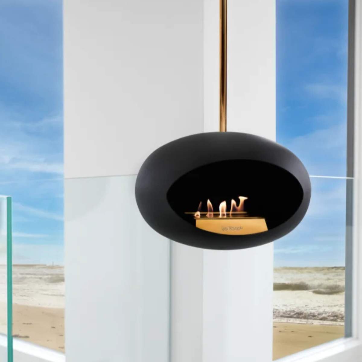 Le Feu Sky Bio Ethanol Fireplace - Black