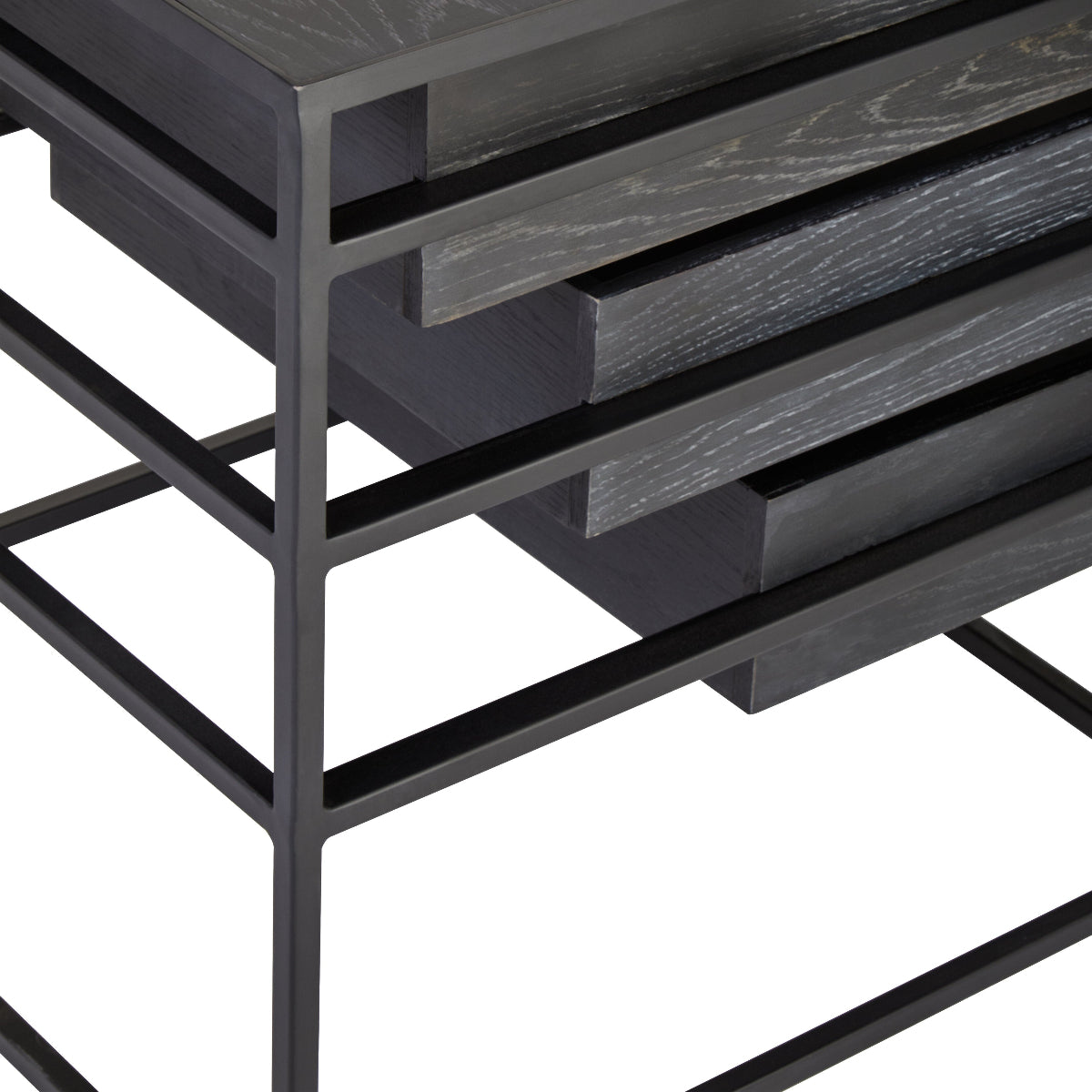 Beaumonde Home Judd Three Drawer Side Table 1