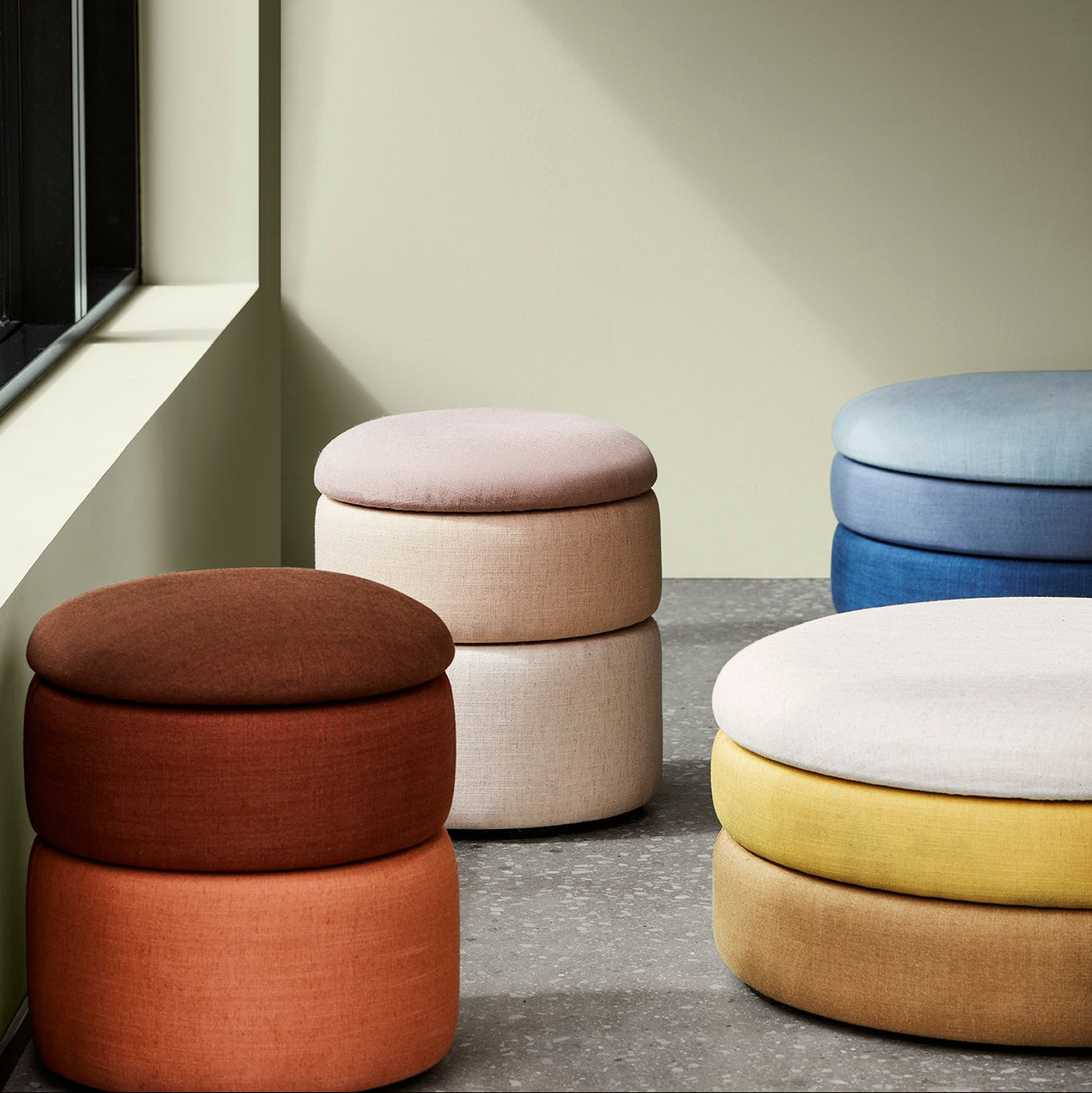 Broste Copenhagen Pond Pouf Large-Beaumonde