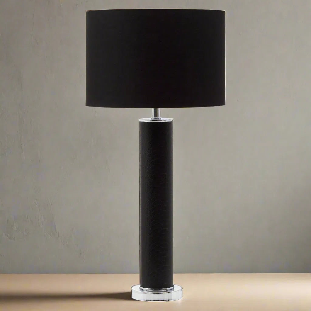 Beaumonde Home Ruma Black Table Lamp-Beaumonde