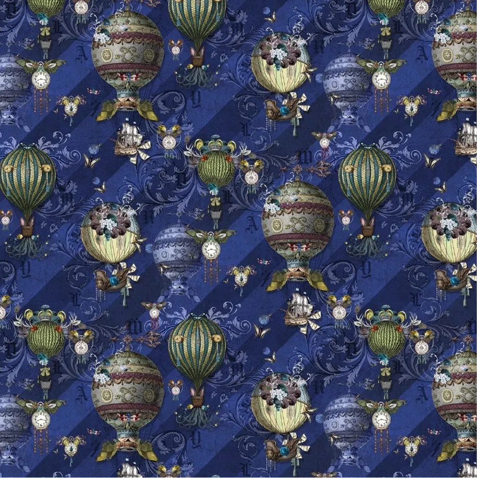 Santorus Around The World Wallpaper In Cobalt-Beaumonde