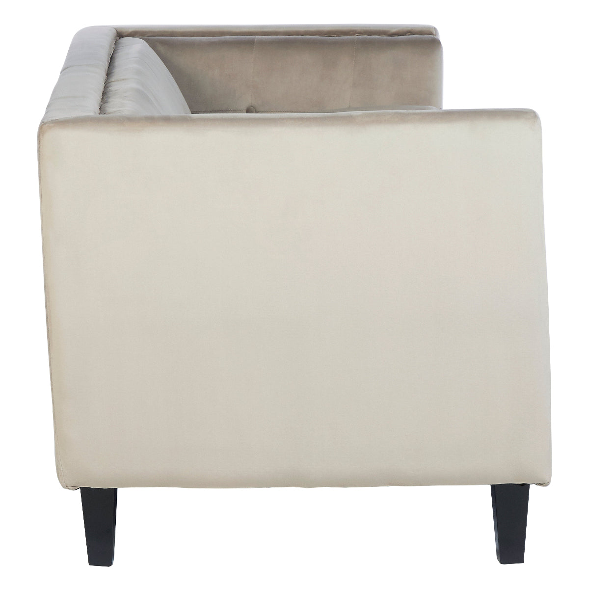 Beaumonde Home Felisa 3 Seat Mink Velvet Sofa. 7