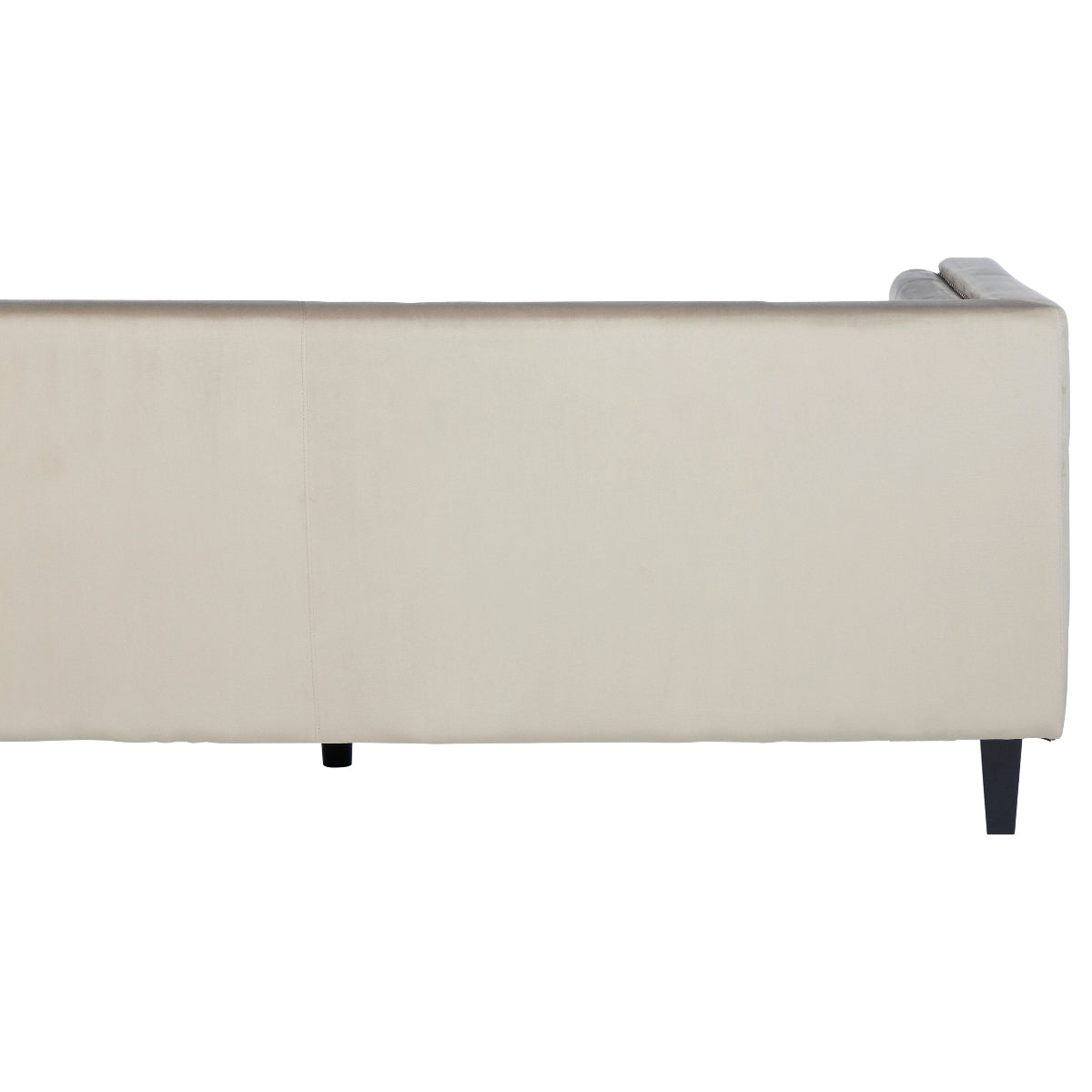 Beaumonde Home Felisa 3 Seat Mink Velvet Sofa. 6
