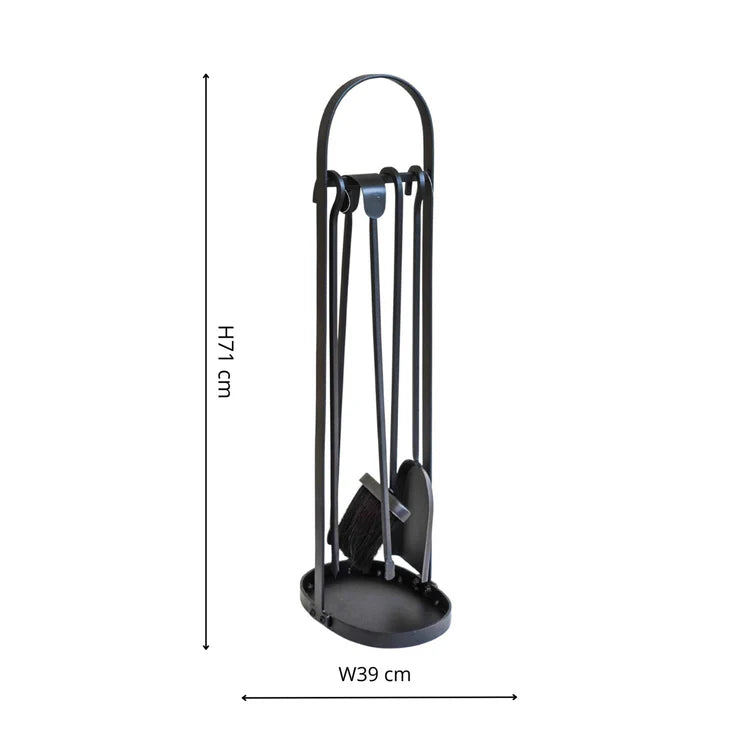 Ivyline Curved Companion Set Black