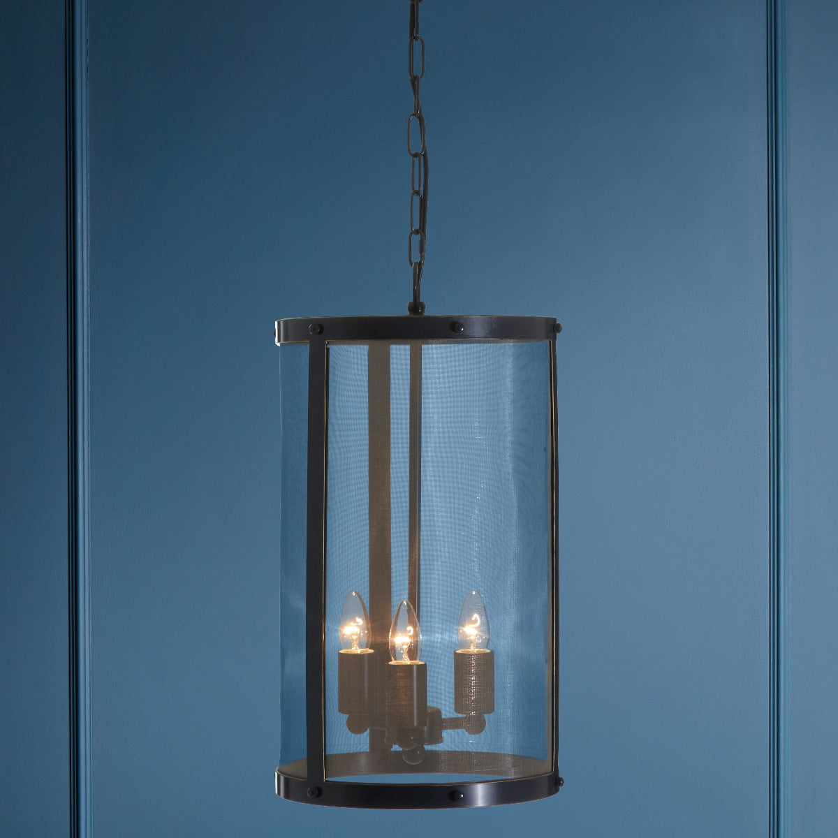 Beaumonde Home Hampstead Black Finish Small Pendant Light With Hints Of Gold 1