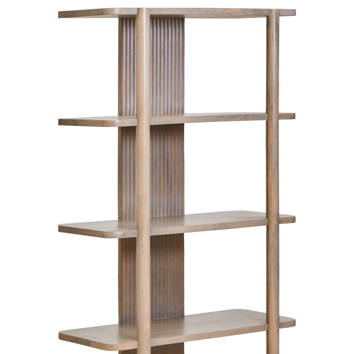 Beaumonde Home Torello 5 Tier Grey Mango Wood Shelf Unit 19
