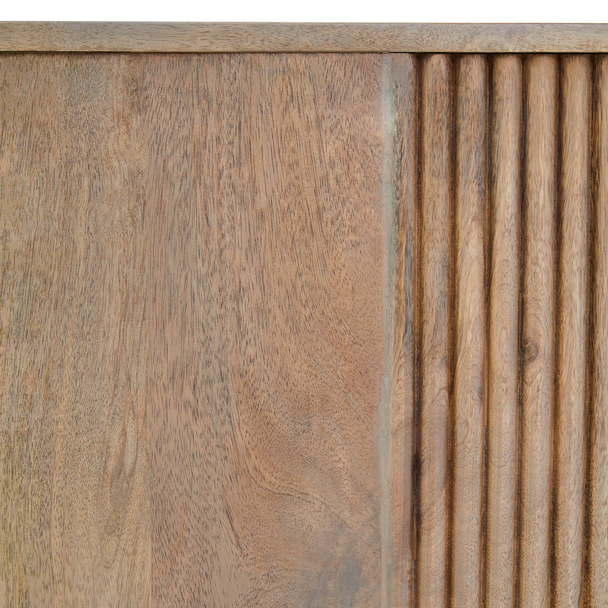 Beaumonde Home Torello Three Drawer Grey Mango Wood Sideboard 19