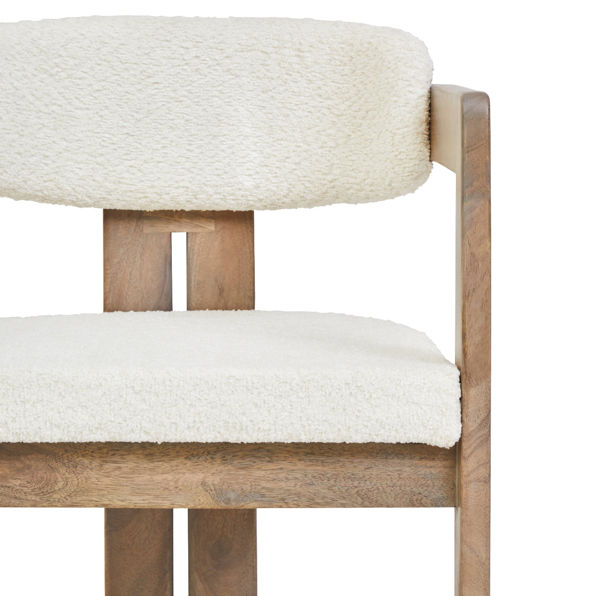 Beaumonde Home Torello Grey Mango Wood Chair 18