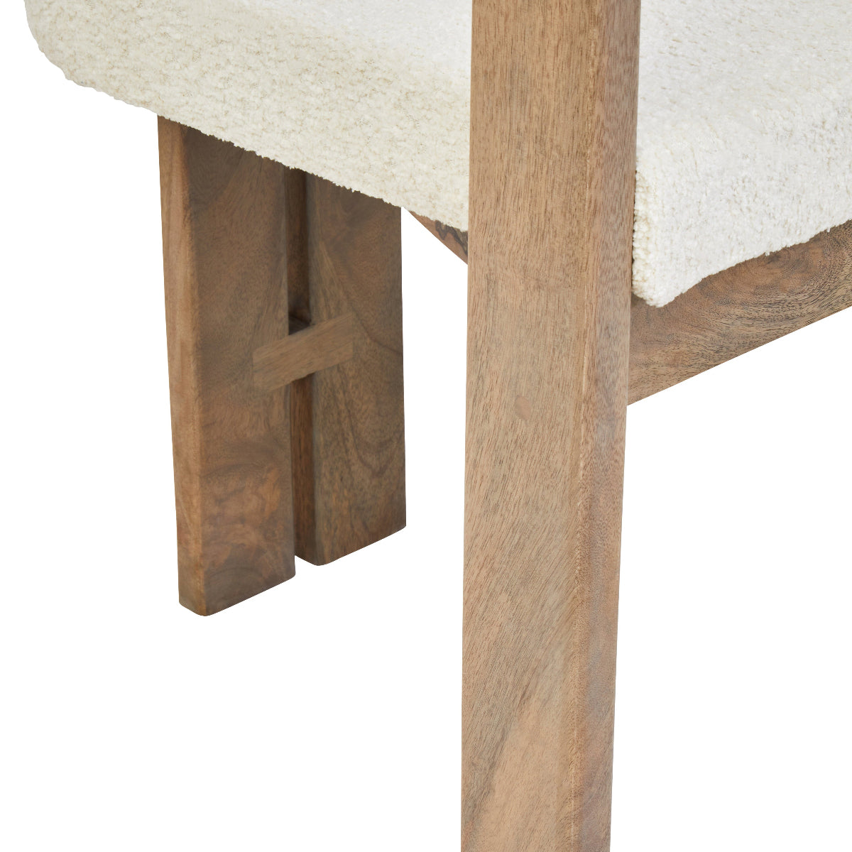 Beaumonde Home Torello Grey Mango Wood Chair 16