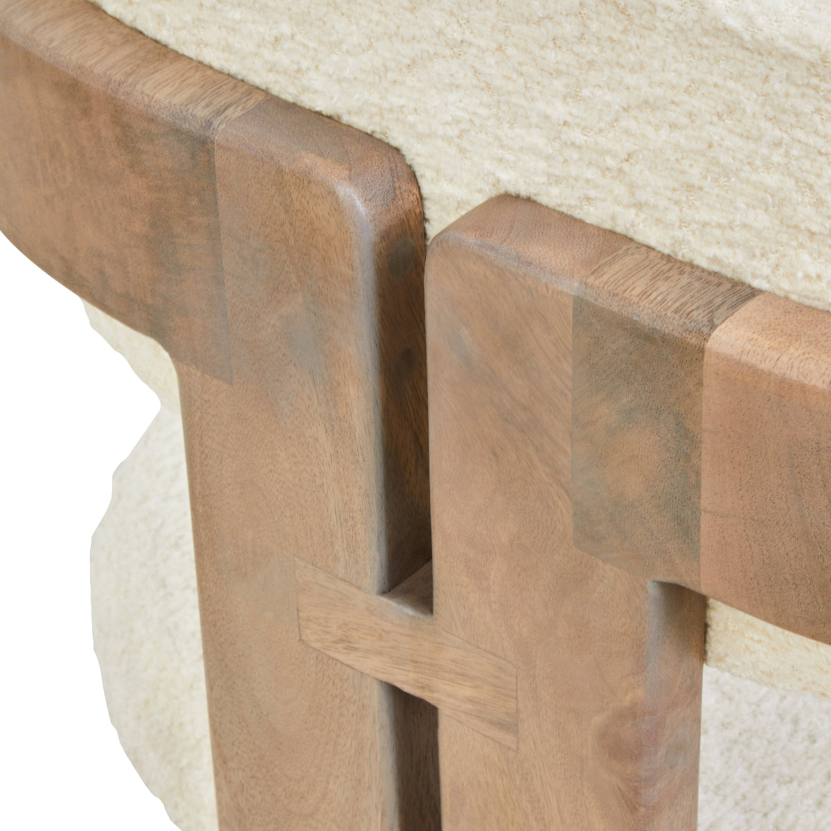 Beaumonde Home Torello Grey Mango Wood Chair 14