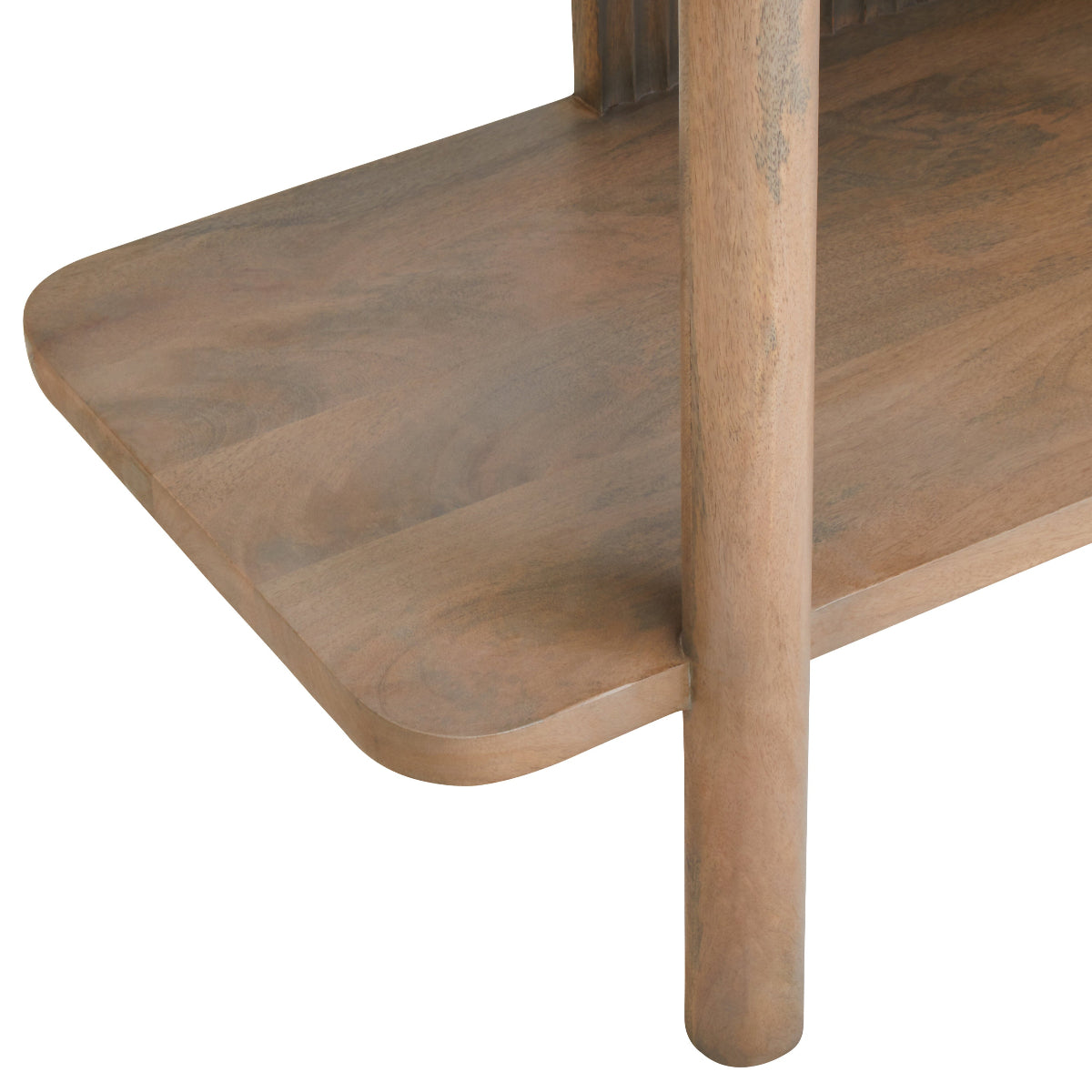 Beaumonde Home Torello 5 Tier Grey Mango Wood Shelf Unit 11
