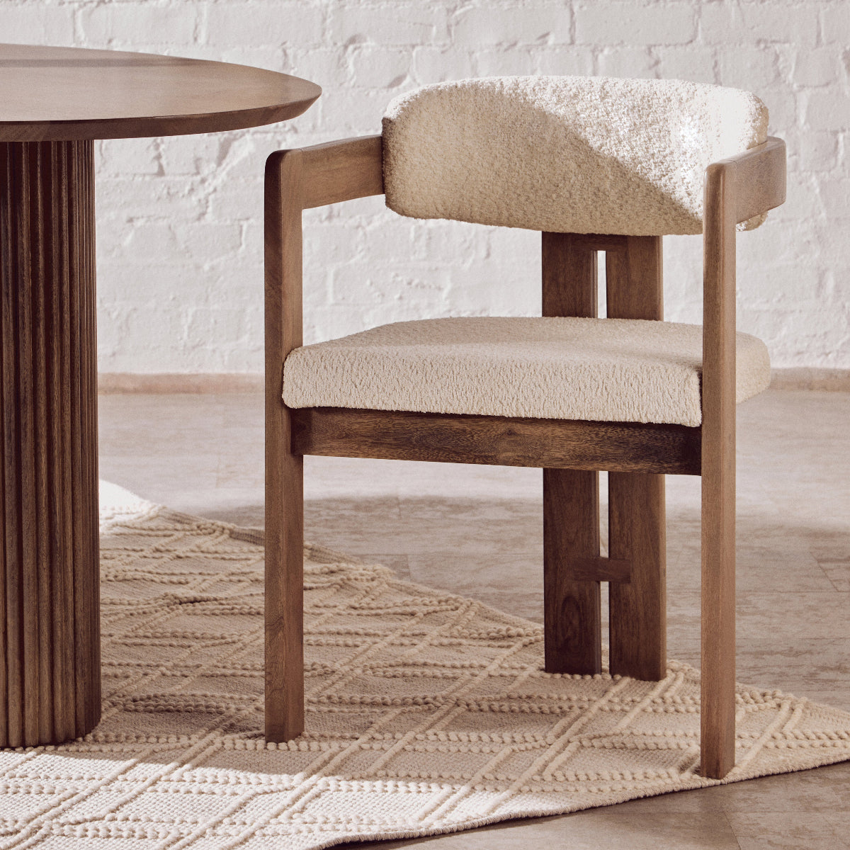 Beaumonde Home Torello Grey Mango Wood Chair 13