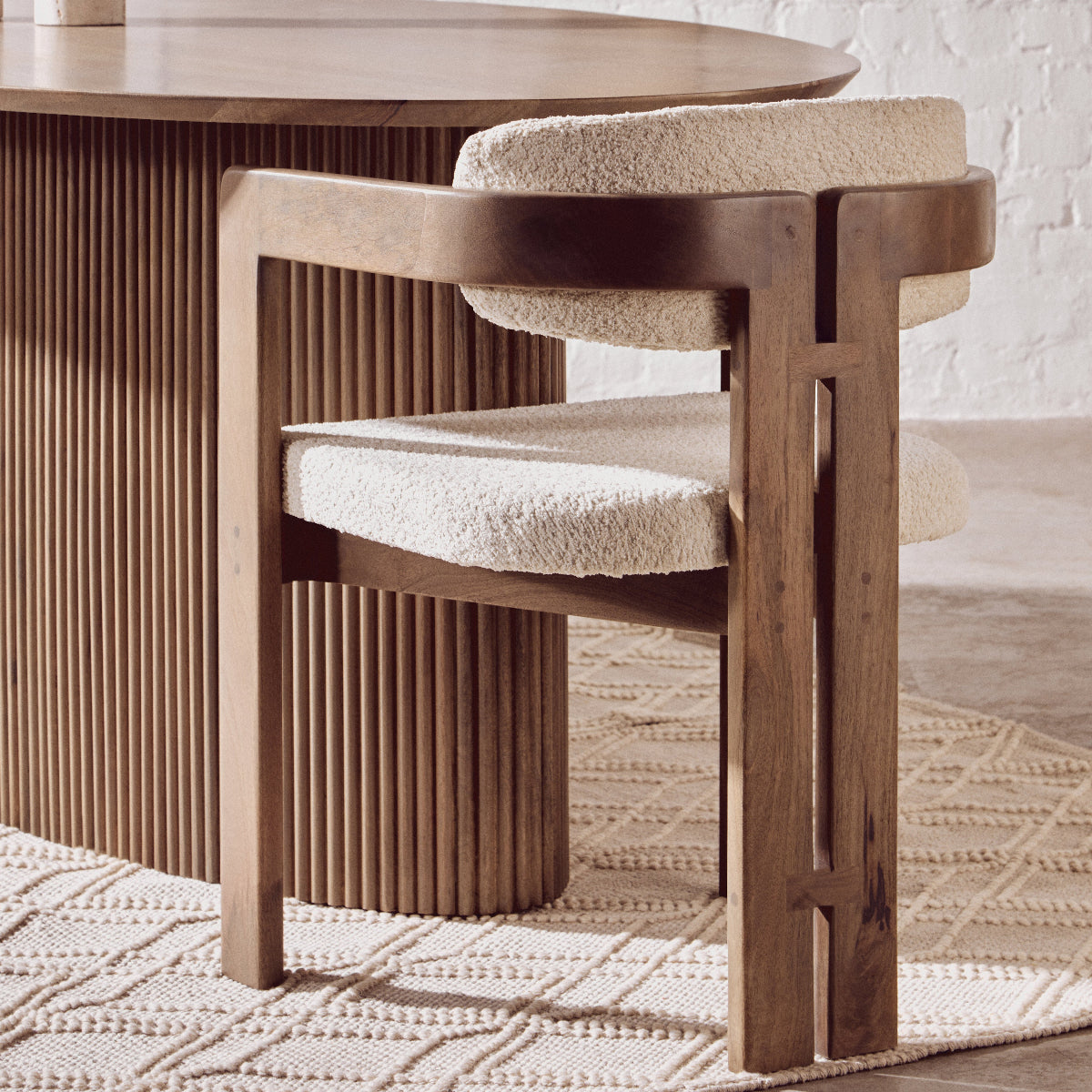 Beaumonde Home Torello Grey Mango Wood Chair 12