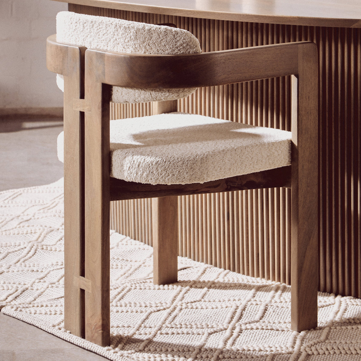 Beaumonde Home Torello Grey Mango Wood Chair 11