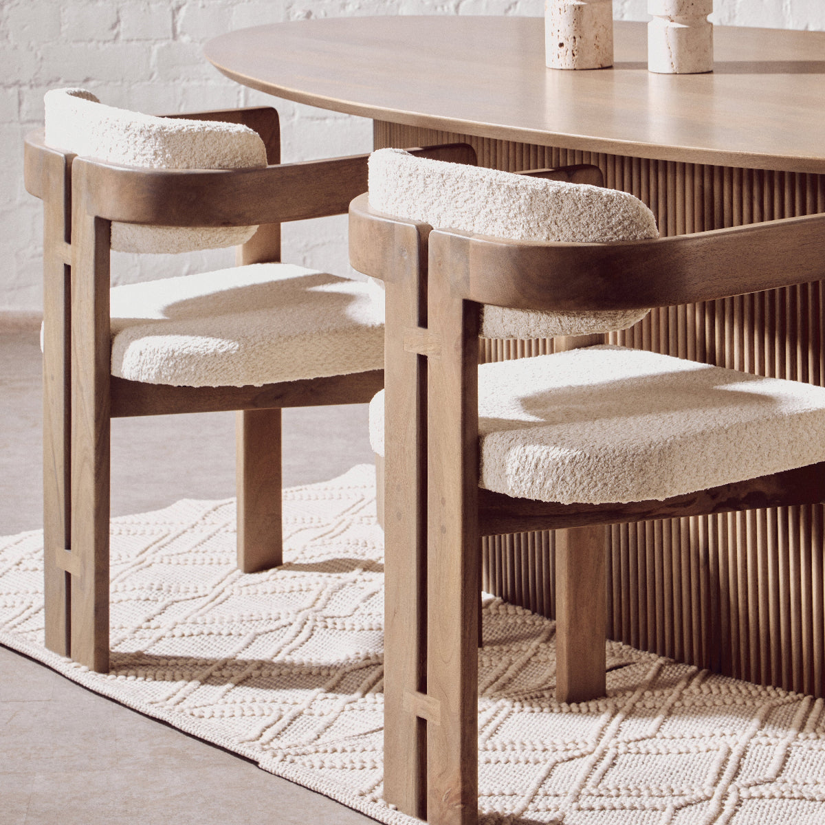 Beaumonde Home Torello Grey Mango Wood Chair 10