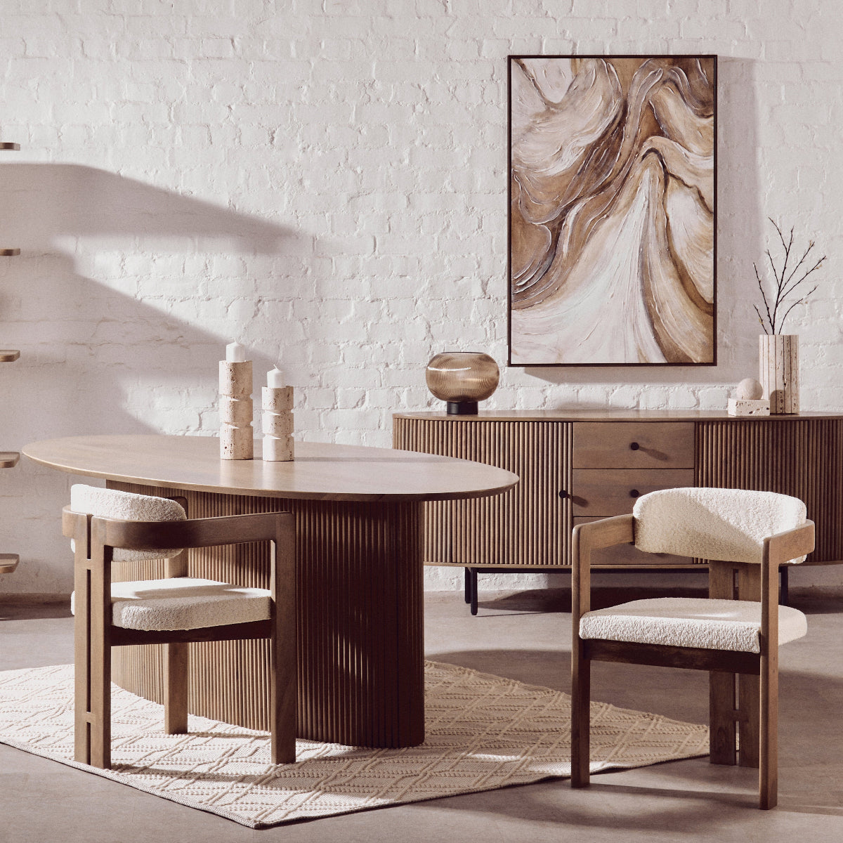 Beaumonde Home Torello Grey Mango Wood Chair 9