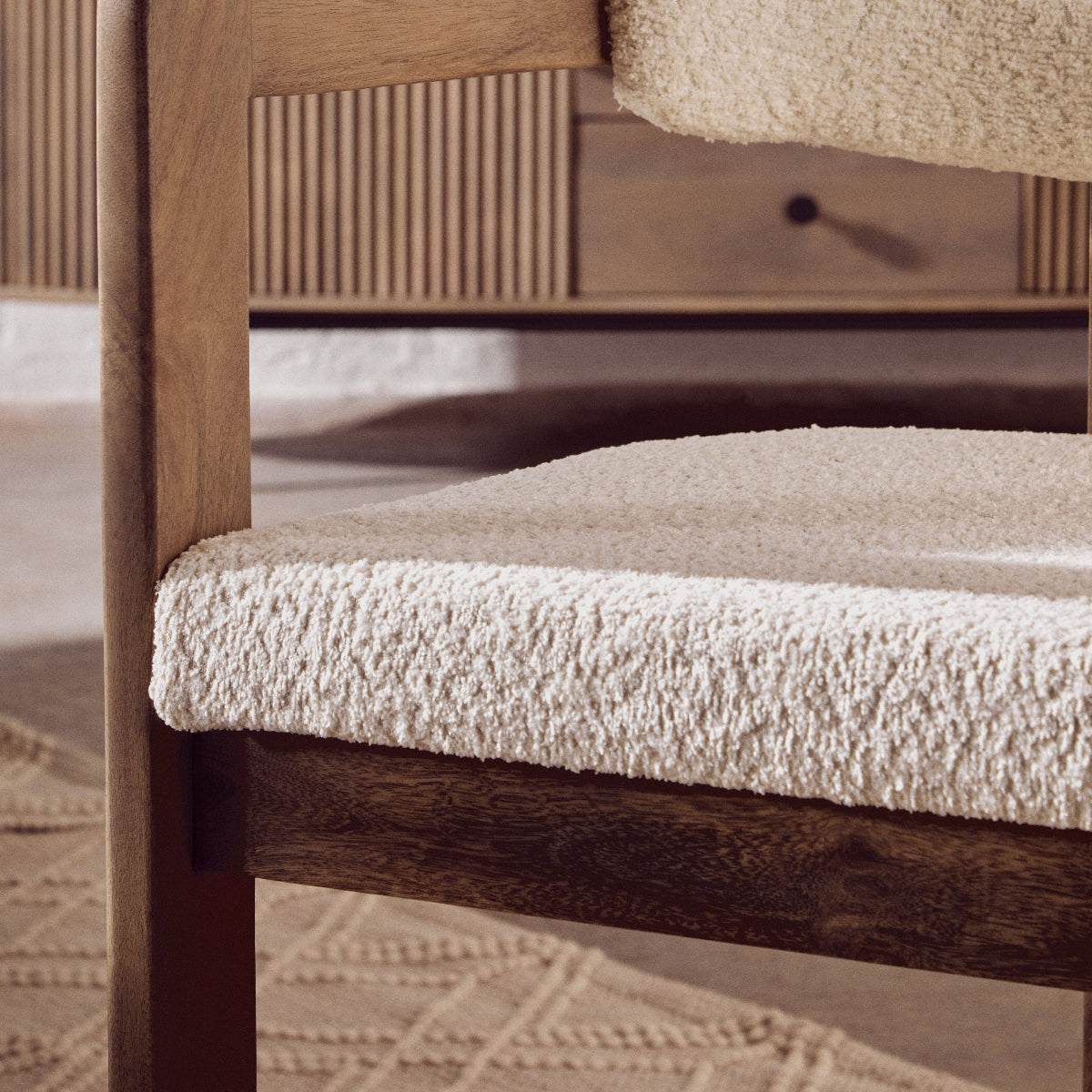 Beaumonde Home Torello Grey Mango Wood Chair 8