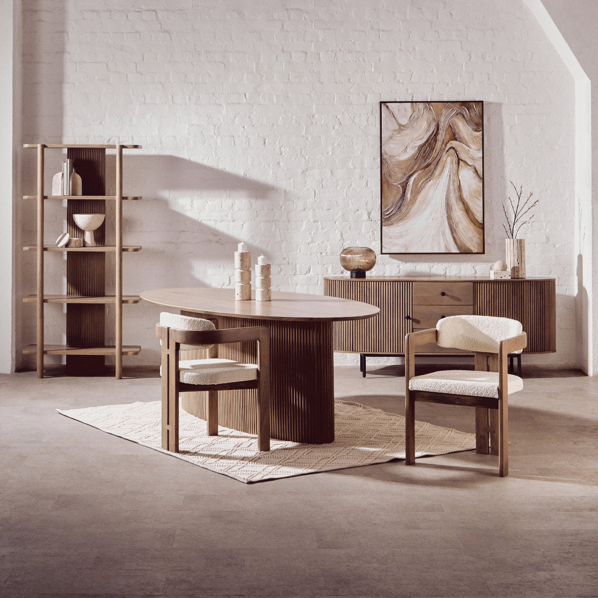 Beaumonde Home Torello Grey Mango Wood Chair 6