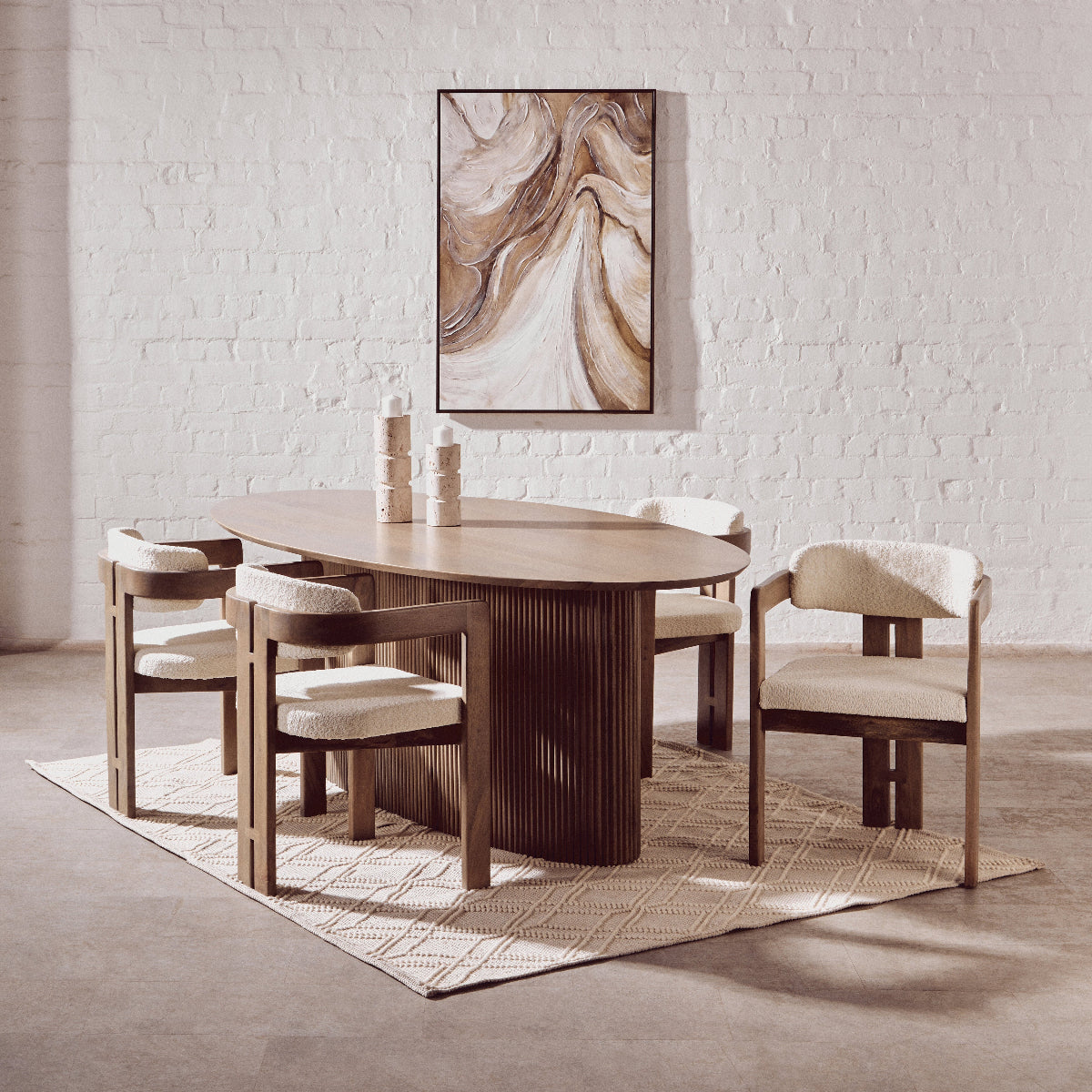 Beaumonde Home Torello Grey Mango Wood Chair 5