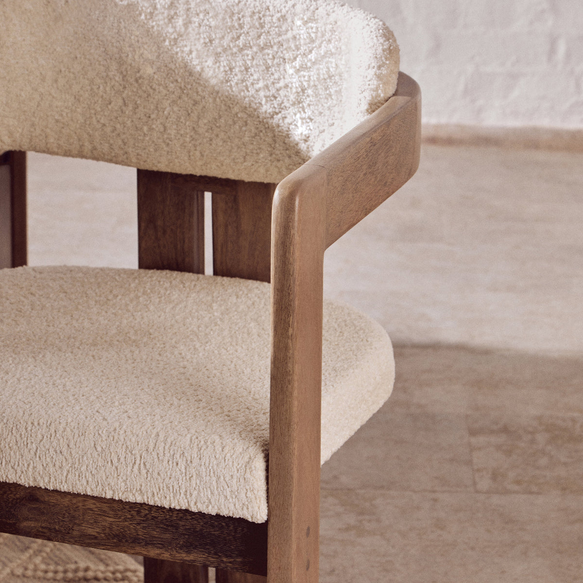 Beaumonde Home Torello Grey Mango Wood Chair 4