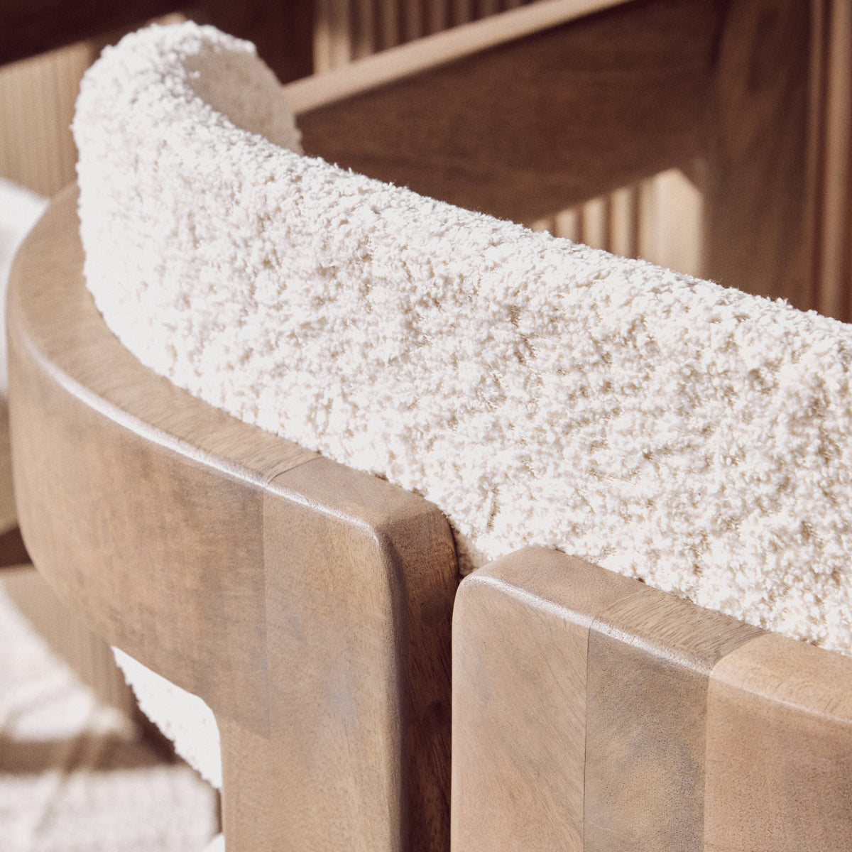 Beaumonde Home Torello Grey Mango Wood Chair 2