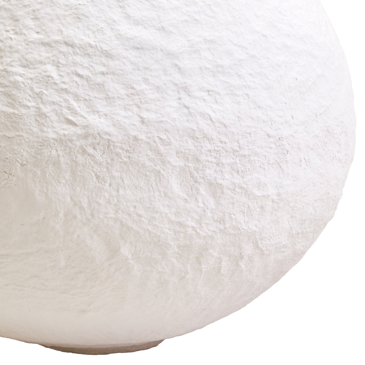 Beaumonde Home Sanai Cotton Mache Large White Round Vase 9