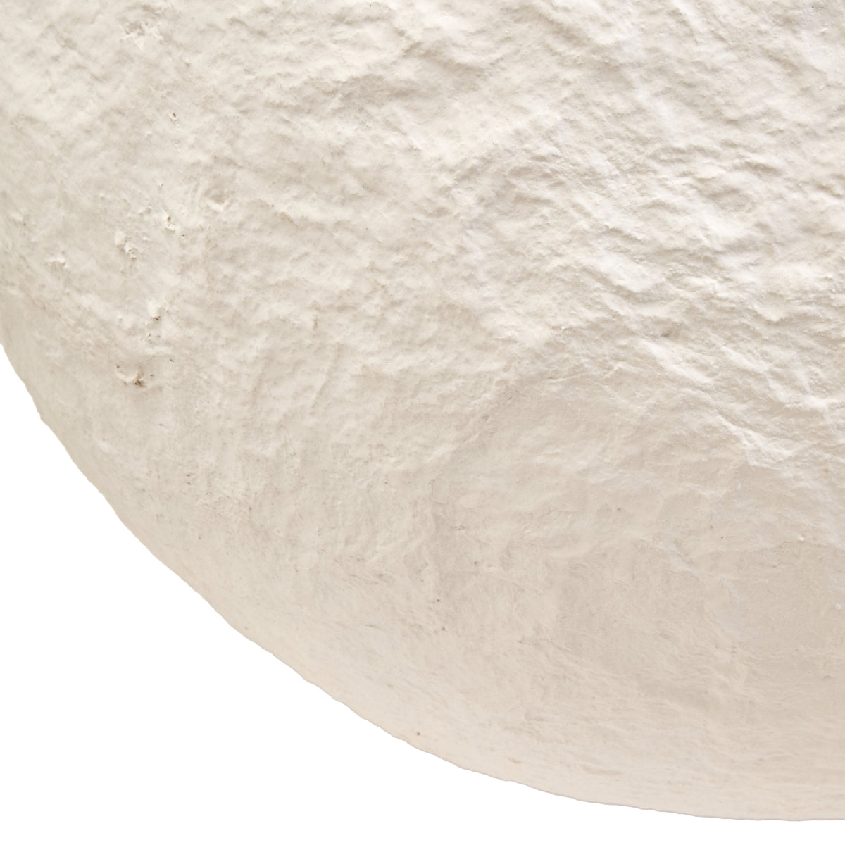 Beaumonde Home Sanai Cotton Mache Large White Round Vase 7