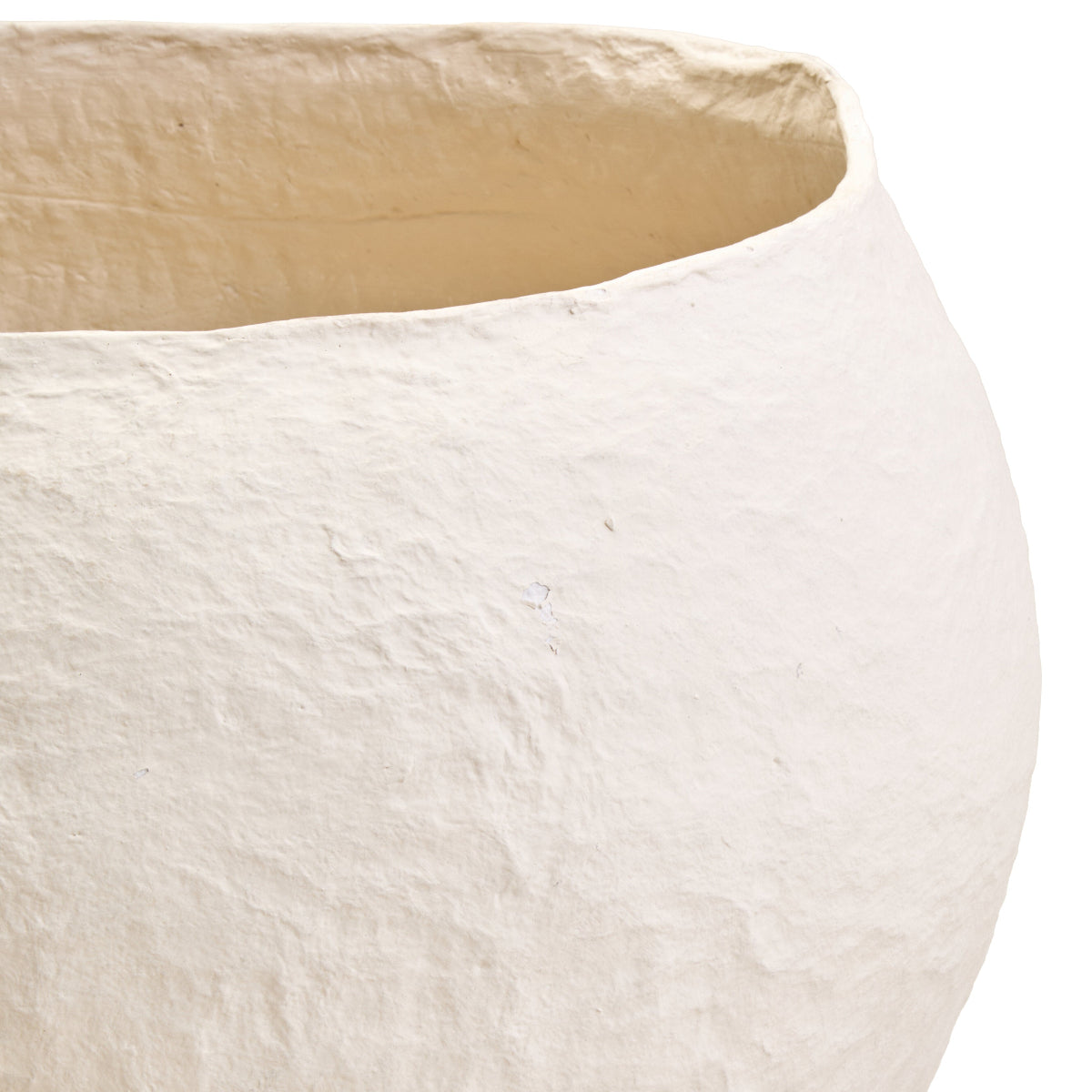 Beaumonde Home Sanai Cotton Mache Large Beige Planter 8