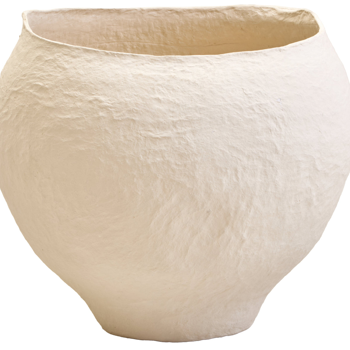 Beaumonde Home Sanai Cotton Mache Large Beige Planter 4