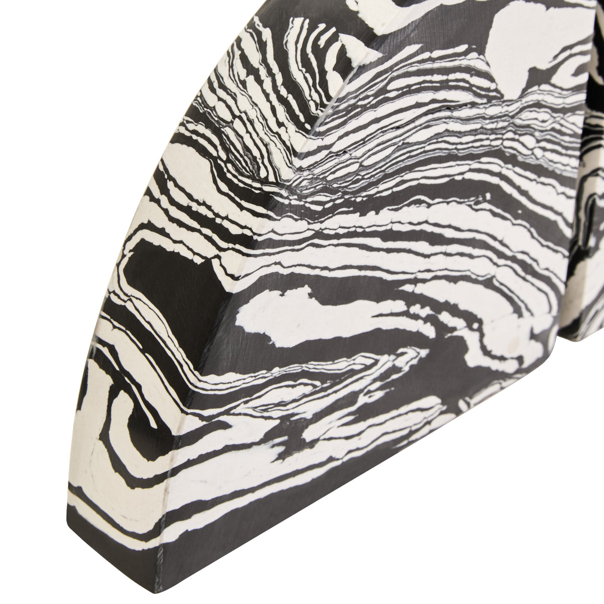 Beaumonde Home Helsa Black And White Marble Set Of Two Bookends 5