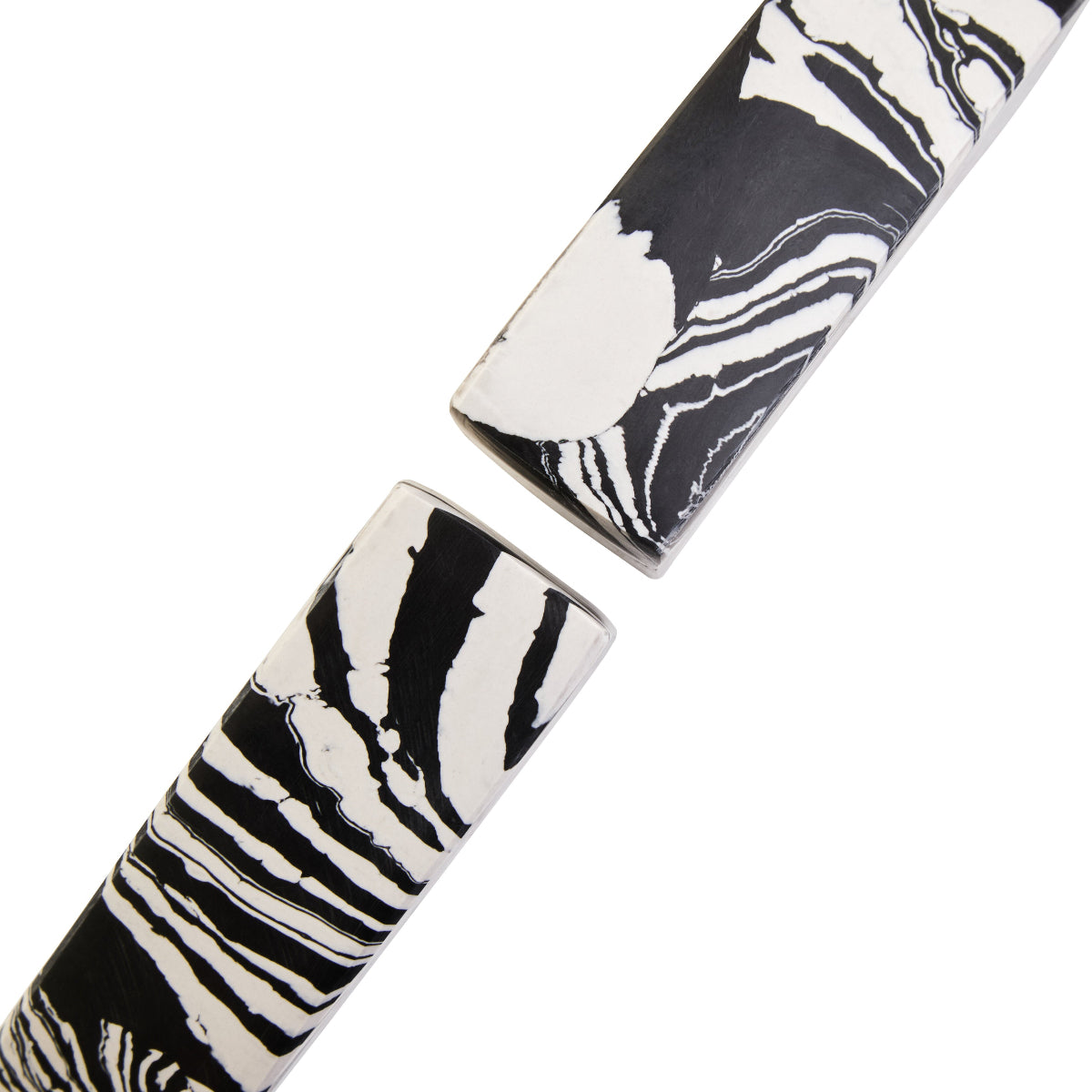 Beaumonde Home Helsa Black And White Marble Set Of Two Bookends 1