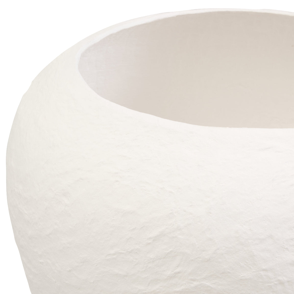 Beaumonde Home Sanai Cotton Mache Large White Planter 4